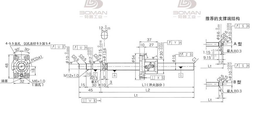 KURODA GP1502DS-BAPR-0600B-C3F 黑田精工丝杠总代理