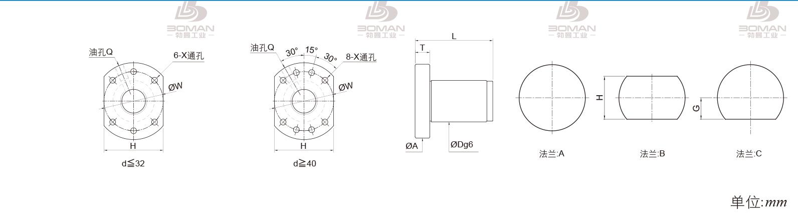 PMI FSDU3220C-3.0P pmi 滚珠丝杆滑台价格