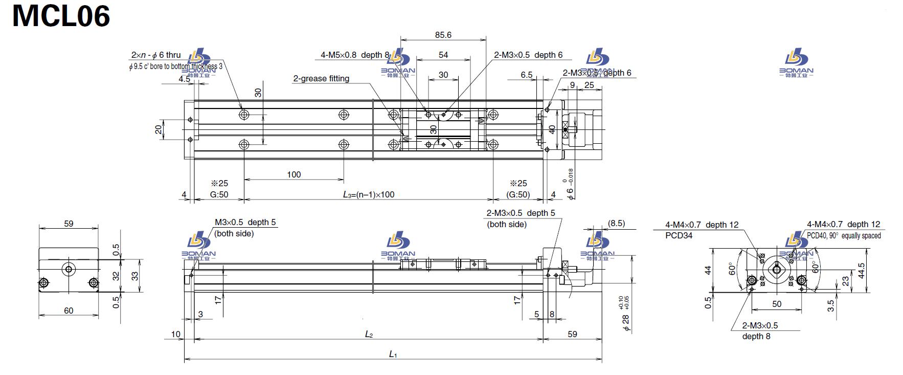 MCL06020H10K-MCM定位承载装置