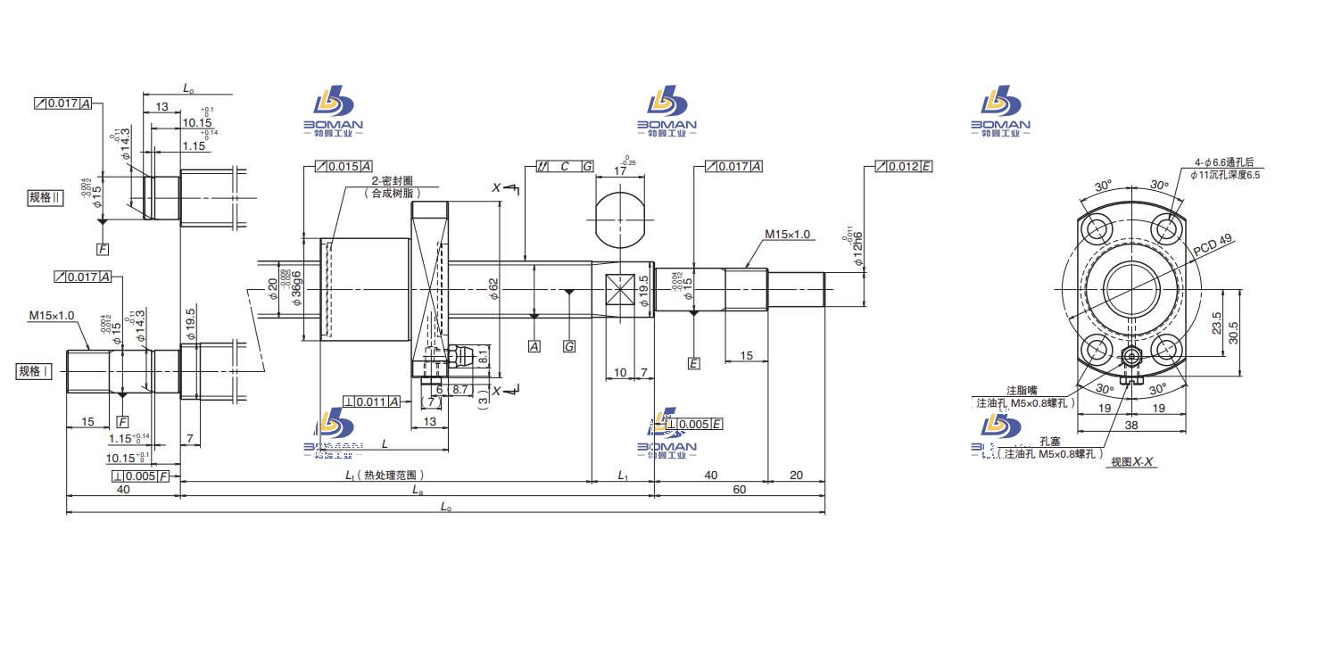 PSS2030N1D0508-USS滚珠丝杠